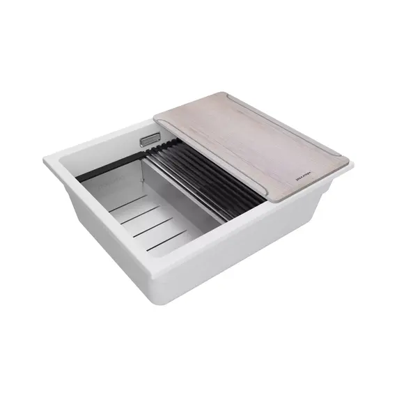Кухонная мойка Paulmark LUMI-MULTI SINK 55 UNI LU-MULTI 55-WH, белый фото 2