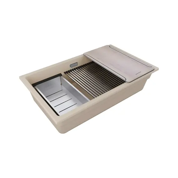 Кухонная мойка Paulmark LUMI-MULTI SINK 74 UNI LU-MULTI 74-LA, латте фото 2