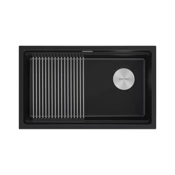 Кухонная мойка Paulmark LUMI-PRO 74 UNI LU-PRO 74-BLM, чёрный фото 