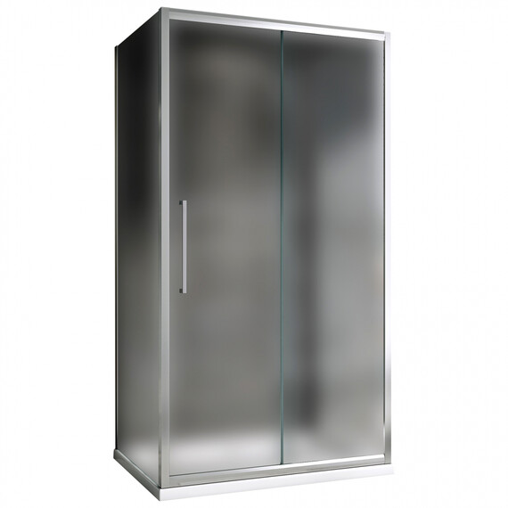 Душевое ограждение Abber Schwarzer Diamant 120x80 см AG30120MH-S80M-S80M, хром/матовое фото 2