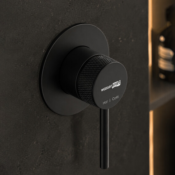 Смеситель скрытого монтажа WasserKraft Muritz 9851MB, чёрный матовый фото 2