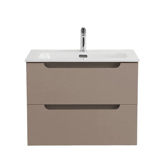 Тумба подвесная с раковиной Belbagno 60 см ETNA-600-2C-SO-CO (раковина BB600ETL) бежевый матовый фото 