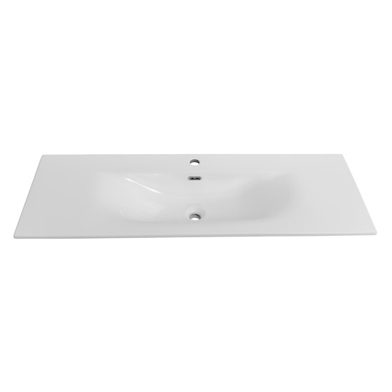 Тумба подвесная с раковиной-столешницей BelBagno 120 см UNO-1200-2C-SO-BO (раковина BB-8099-120) белый матовый фото 4