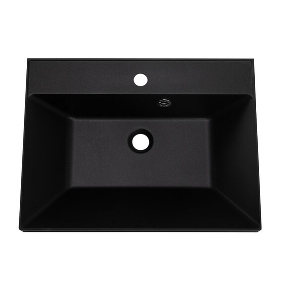 Тумба подвесная с раковиной BelBagno MARINO-600-2C-SO-BL-P 60 см (раковина BB600/450-LV-ART-AST-NERO) Bianco Lucido фото 2