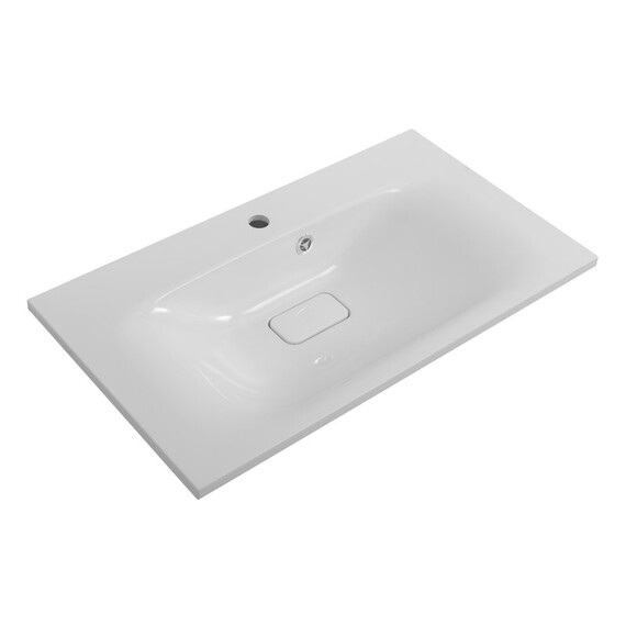 Тумба напольная с раковиной BelBagno 80 см MARINO-800-2C-PIA-BL-P (раковина BB800/450-LV-MR-FT) белый фото 2