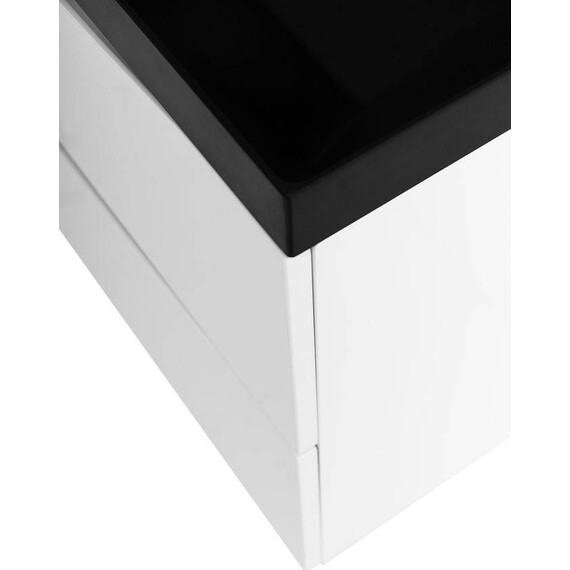 Тумба подвесная с раковиной BelBagno 80 см MARINO-800-2C-SO-BL-P (раковина BB800/450-LV-ART-PR-NERO) Bianco Lucido фото 4