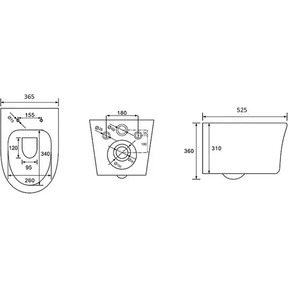 Инсталляция с подвесным унитазом комплект AQUATEK INS-0000023, унитаз безободковый Aquatek Ника AQ2009-00 с тонкой крышкой sc, крепление, кнопка смыва на выбор фото 13