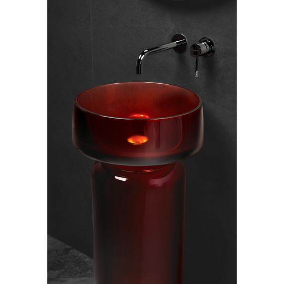 Раковина-чаша Boheme Glow 40 см 810-G-BUR, burgundy фото 2