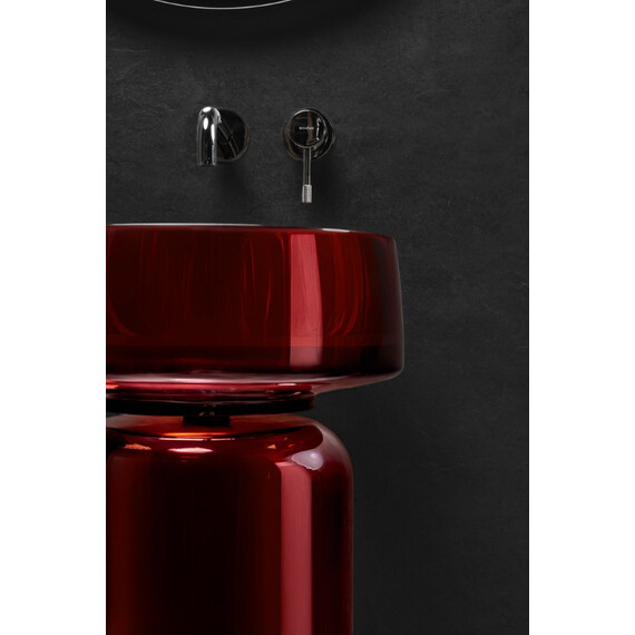 Раковина-чаша Boheme Glow 40 см 810-G-BUR, burgundy фото 3