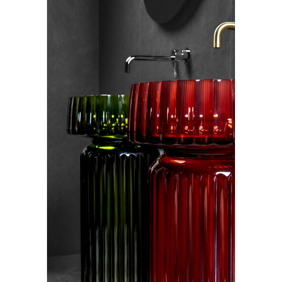 Раковина-чаша Boheme Glow 40 см 810-RIB-G-BUR, burgundy фото 2