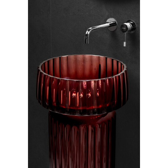 Раковина-чаша Boheme Glow 40 см 810-RIB-G-BUR, burgundy фото 7