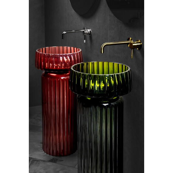 Раковина-чаша Boheme Glow 40 см 810-RIB-G-BUR, burgundy фото 8