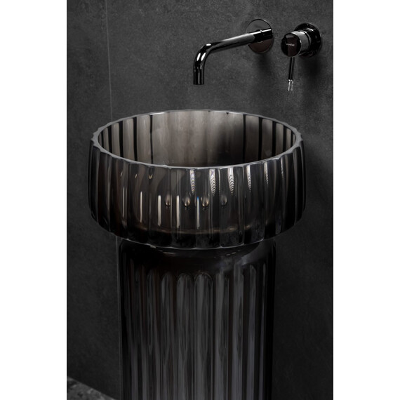 Раковина-чаша Boheme Glow 40 см 810-RIB-G-GR, transparent grey фото 2
