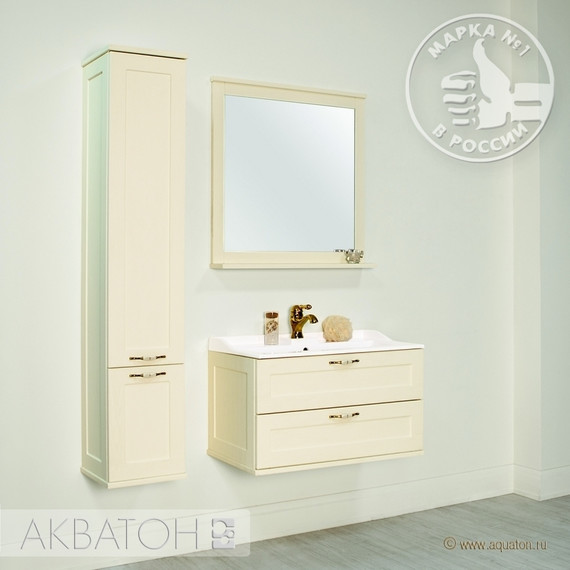 Пенал подвесной Акватон Леон 31 см с корзиной 1A186503LBPR0, дуб бежевый - 6 Пенал подвесной Акватон Леон 31 см с корзиной 1A186503LBPR0, дуб бежевый фото 6