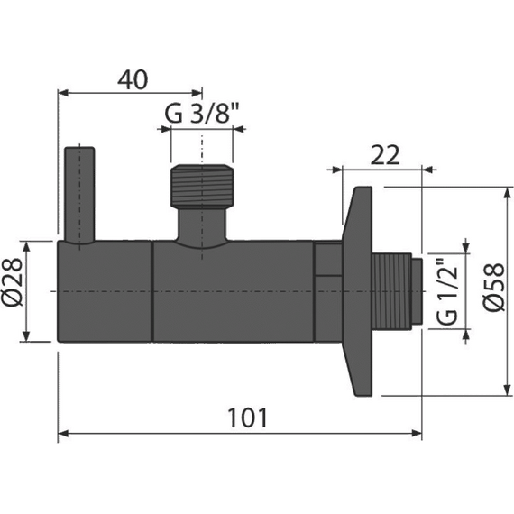 Угловой вентиль AlcaPlast ARV001-BLACK с фильтром - 2 Угловой вентиль AlcaPlast ARV001-BLACK с фильтром фото 2