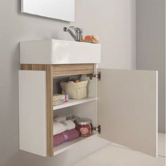 Тумба подвесная с раковиной Акватон Эклипс 46М см 1A1728K1EK49R - 4 Тумба подвесная с раковиной Акватон Эклипс 46М см 1A1728K1EK49R фото 4