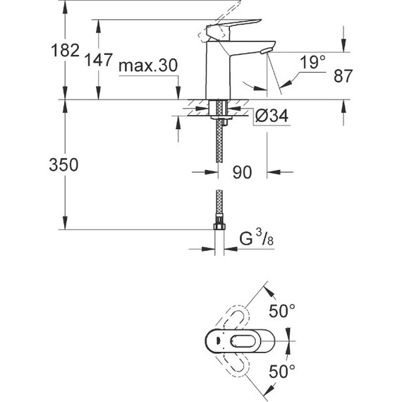 Смеситель для раковины Grohe BauLoop 23337000 фото 2