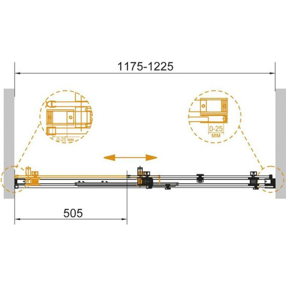 Душевая дверь Cezares 120 см STYLUS-SOFT-BF-1-120-C-Cr, хром/прозрачное - 2 Душевая дверь Cezares 120 см STYLUS-SOFT-BF-1-120-C-Cr, хром/прозрачное фото 2