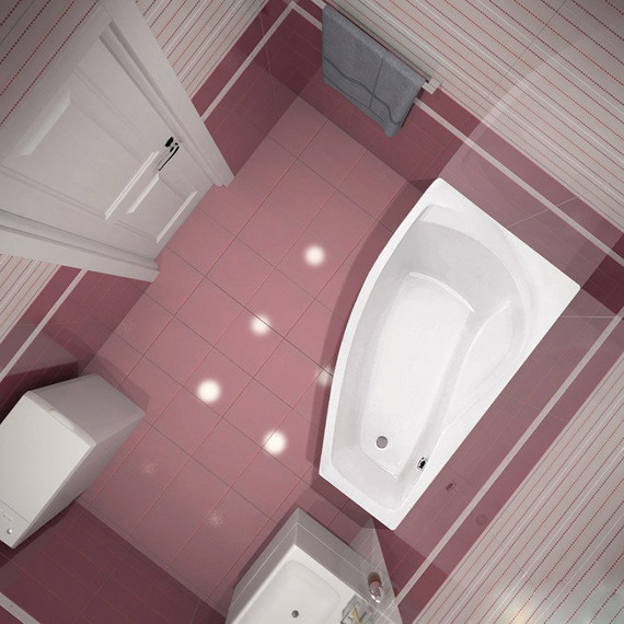 Ванна акриловая Santek Майорка 150x90 см 1.WH11.1.984 L, Размер - мм: 1500х900 фото 4