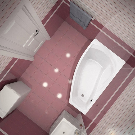 Ванна акриловая Santek Майорка XL 160x95 см 1.WH11.1.991 L, Размер - мм: 1600х950 фото 3