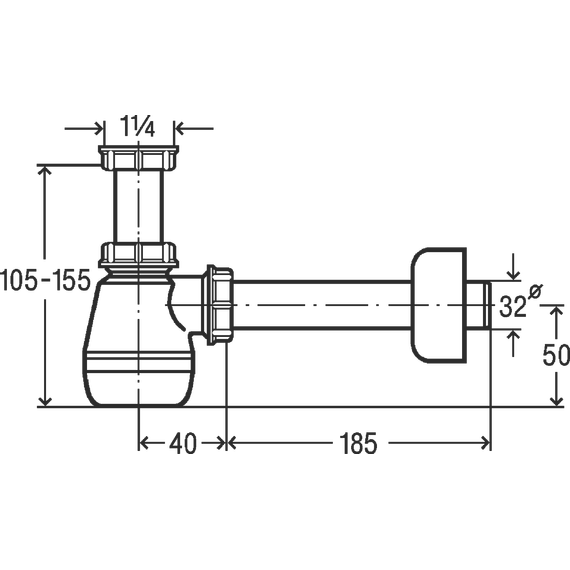Сифон для биде Viega 120337 DN32 - 2 Сифон для биде Viega 120337 DN32 фото 2