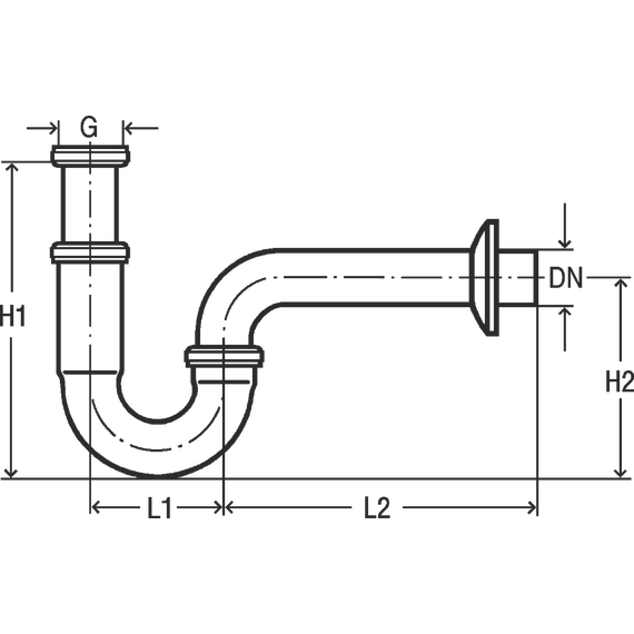 Сифон для умывальника Viega 305611 DN32 фото 2