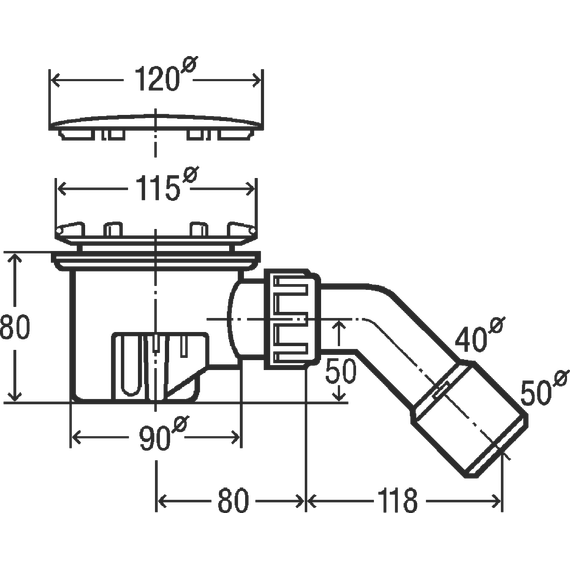 Сифон для душевого поддона Viega Tempoplex 364786 DN90 - 2 Сифон для душевого поддона Viega Tempoplex 364786 DN90 фото 2