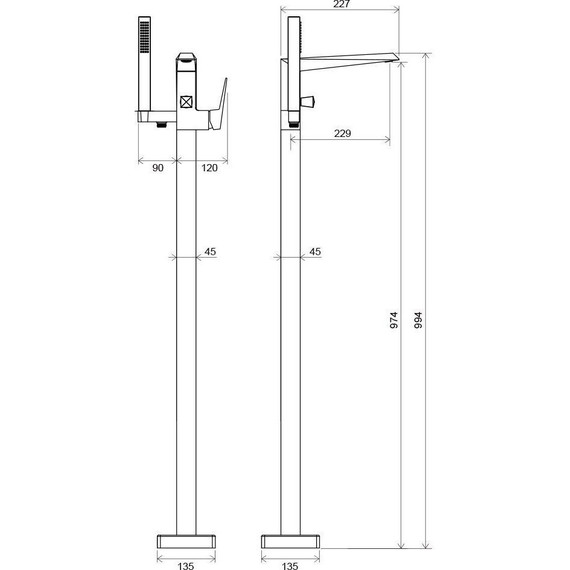 Смеситель для ванны Ravak Freedom FM 081.00 X070079 - 5 Смеситель для ванны Ravak Freedom FM 081.00 X070079 фото 5