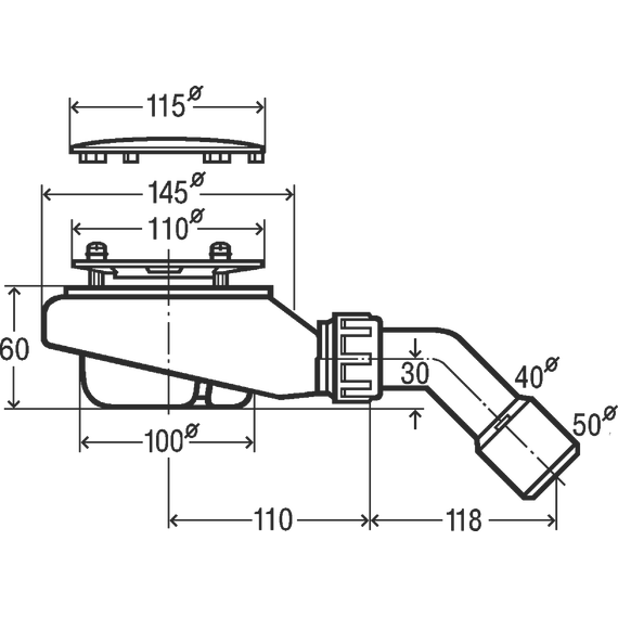 Сифон для душевого поддона Viega Tempoplex 634100 DN90 фото 2