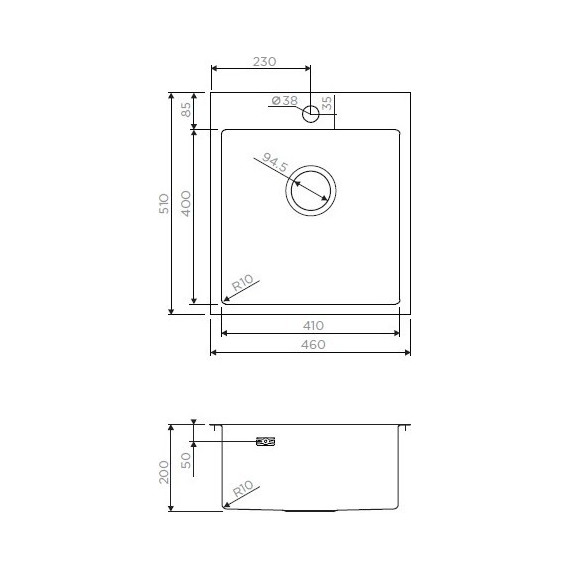 Кухонная мойка Omoikiri AKISAME 46-LG (4973081) 1,2 мм, нержавеющая сталь, Цвет производителя: светлое золото - 6 Кухонная мойка Omoikiri AKISAME 46-LG (4973081) 1,2 мм, нержавеющая сталь, Цвет производителя: светлое золото фото 6