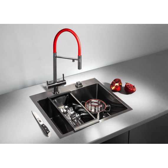 Кухонная мойка Omoikiri AKISAME 51-IN (4973438) 1,2 мм, нержавеющая сталь, Цвет производителя: нержавеющая сталь матовая - 4 Кухонная мойка Omoikiri AKISAME 51-IN (4973438) 1,2 мм, нержавеющая сталь, Цвет производителя: нержавеющая сталь матовая фото 4