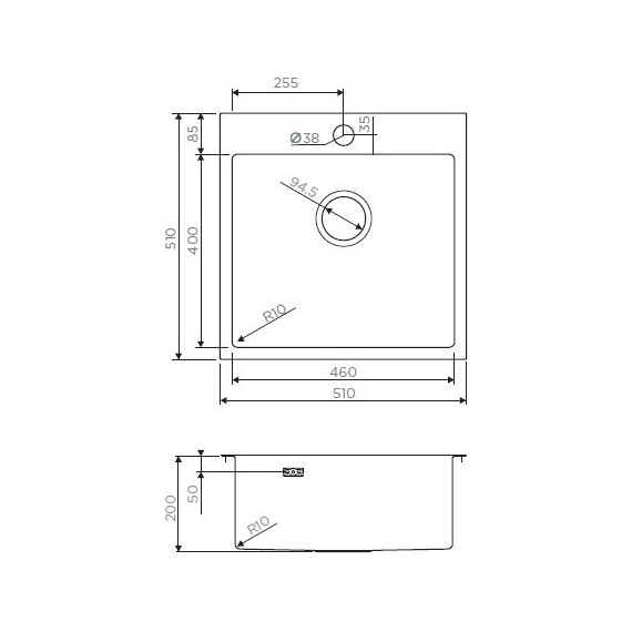Кухонная мойка Omoikiri AKISAME 51-IN (4973438) 1,2 мм, нержавеющая сталь, Цвет производителя: нержавеющая сталь матовая - 6 Кухонная мойка Omoikiri AKISAME 51-IN (4973438) 1,2 мм, нержавеющая сталь, Цвет производителя: нержавеющая сталь матовая фото 6