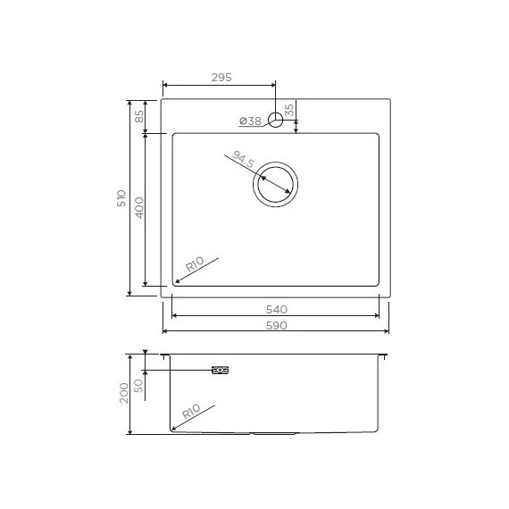 Кухонная мойка Omoikiri AKISAME 59-IN (4973055) 1,2 мм, нержавеющая сталь, Цвет производителя: нержавеющая сталь матовая фото 5