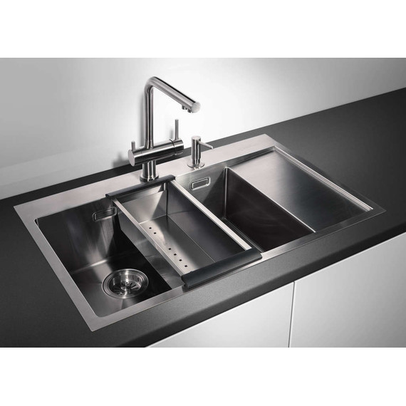 Кухонная мойка Omoikiri AKISAME 78-2-IN-L (4973062) 1,2 мм, нержавеющая сталь, Цвет производителя: нержавеющая сталь матовая - 3 Кухонная мойка Omoikiri AKISAME 78-2-IN-L (4973062) 1,2 мм, нержавеющая сталь, Цвет производителя: нержавеющая сталь матовая фото 3