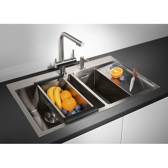 Кухонная мойка Omoikiri AKISAME 78-2-IN-L (4973062) 1,2 мм, нержавеющая сталь, Цвет производителя: нержавеющая сталь матовая - 4 Кухонная мойка Omoikiri AKISAME 78-2-IN-L (4973062) 1,2 мм, нержавеющая сталь, Цвет производителя: нержавеющая сталь матовая фото 4