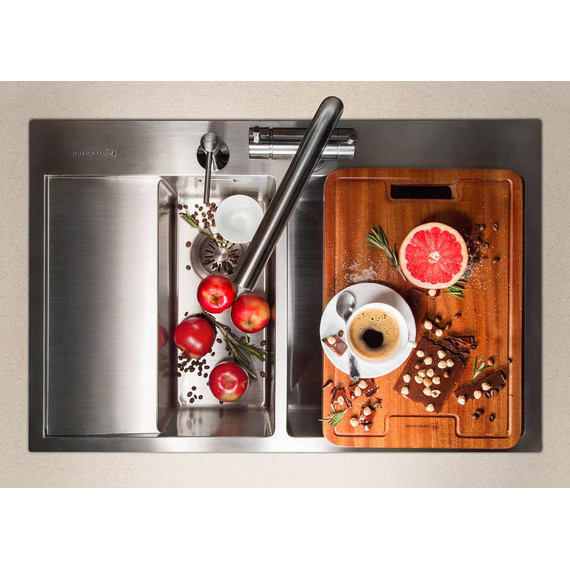 Кухонная мойка Omoikiri AKISAME 78-2-IN-R (4973063) 1,2 мм, нержавеющая сталь, Цвет производителя: нержавеющая сталь матовая - 7 Кухонная мойка Omoikiri AKISAME 78-2-IN-R (4973063) 1,2 мм, нержавеющая сталь, Цвет производителя: нержавеющая сталь матовая фото 7