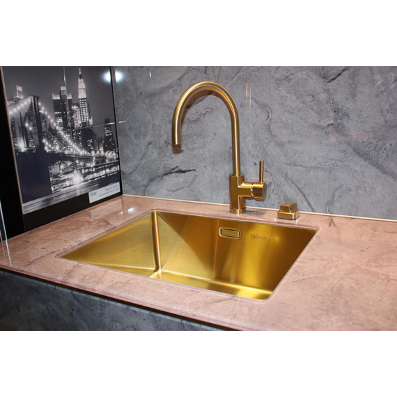 Кухонная мойка Omoikiri TAKI 49-U/IF-LG (4973523) 1,2 мм, нержавеющая сталь, Цвет производителя: светлое золото - 3 Кухонная мойка Omoikiri TAKI 49-U/IF-LG (4973523) 1,2 мм, нержавеющая сталь, Цвет производителя: светлое золото фото 3