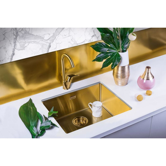 Кухонная мойка Omoikiri TAKI 49-U/IF-LG (4973523) 1,2 мм, нержавеющая сталь, Цвет производителя: светлое золото - 2 Кухонная мойка Omoikiri TAKI 49-U/IF-LG (4973523) 1,2 мм, нержавеющая сталь, Цвет производителя: светлое золото фото 2