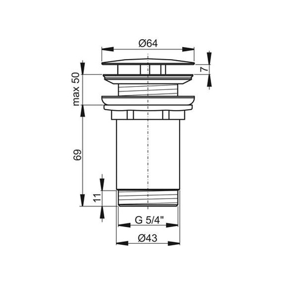 Донный клапан Ravak X01439 - 2 Донный клапан Ravak X01439 фото 2