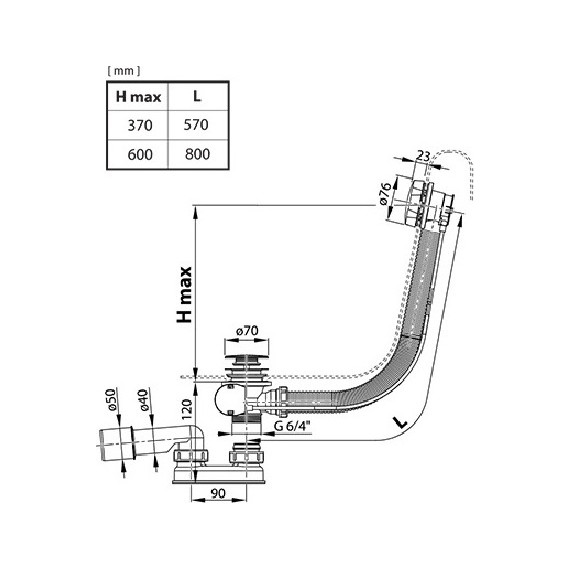 Сифон для ванны Ravak X01305 металл - 2 Сифон для ванны Ravak X01305 металл фото 2