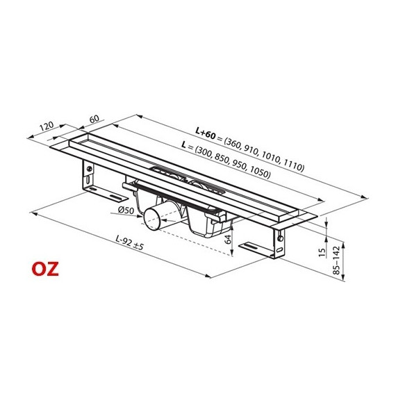 Трап Ravak 10° 850 X01576, Цвет производителя: нержавеющая сталь/глянец, Размер трапа: 850 - 4 Трап Ravak 10° 850 X01576, Цвет производителя: нержавеющая сталь/глянец, Размер трапа: 850 фото 4