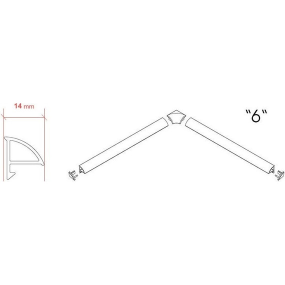 Декоративная планка Ravak 6/1100 XB441100001 фото 4