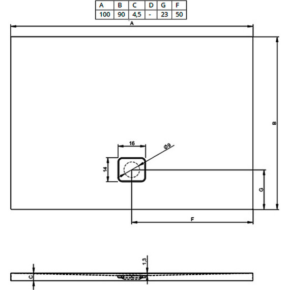 Акриловый поддон Riho Basel 414 100х90 см DC240050000000S - 2 Акриловый поддон Riho Basel 414 100х90 см DC240050000000S фото 2
