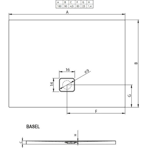 Акриловый поддон Riho Basel 420 160х90 см DC300050000000S - 2 Акриловый поддон Riho Basel 420 160х90 см DC300050000000S фото 2