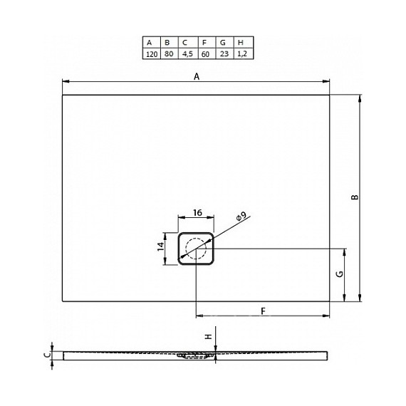 Акриловый поддон Riho Basel 410 160х80 см DC200050000000S фото 2