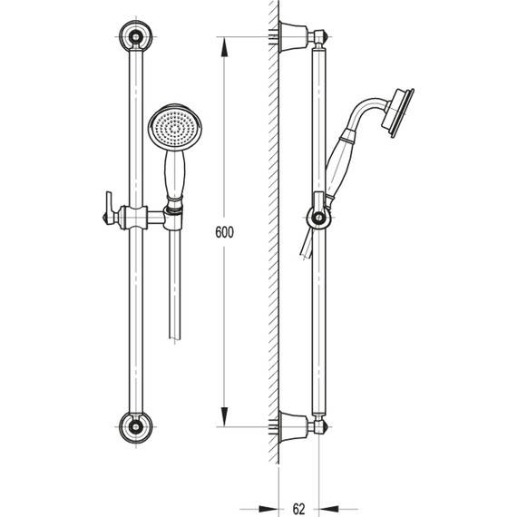 Душевая стойка Cezares Liberty CD 01 фото 3