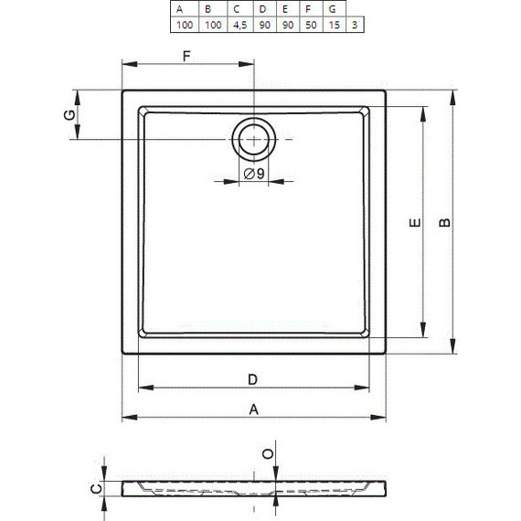 Акриловый поддон Riho Zurich 260 100х100 см DA6800500000000 - 2 Акриловый поддон Riho Zurich 260 100х100 см DA6800500000000 фото 2
