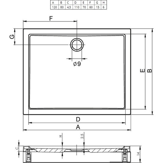 Акриловый поддон Riho Davos 275 120х80 см DA7500500000000 - 2 Акриловый поддон Riho Davos 275 120х80 см DA7500500000000 фото 2