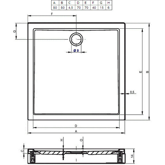 Акриловый поддон Riho Davos 249 80х80 см DA5700500000000 - 2 Акриловый поддон Riho Davos 249 80х80 см DA5700500000000 фото 2