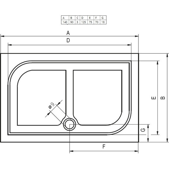 Мраморный поддон Riho Kolping DB36 140х90 см DB3600500000000 - 2 Мраморный поддон Riho Kolping DB36 140х90 см DB3600500000000 фото 2